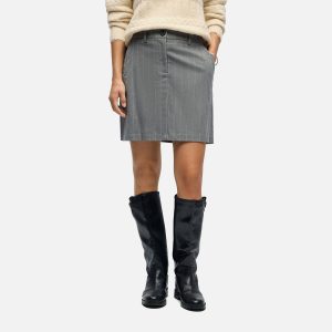 LISA SHORT SKIRT MED GREY - Image 2