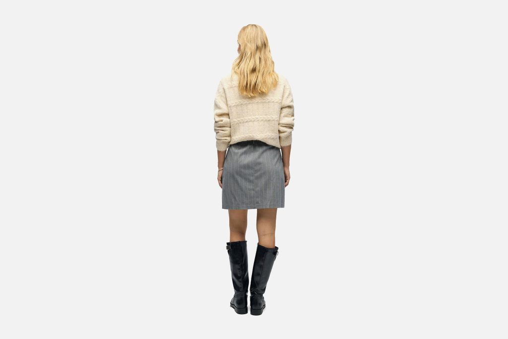 LISA SHORT SKIRT MED GREY
