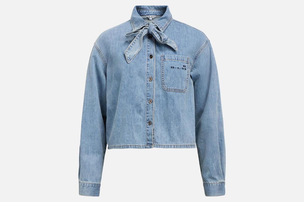 VILMA DENIM SHIRT MED BLUE