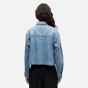 VILMA DENIM SHIRT MED BLUE – Image 3