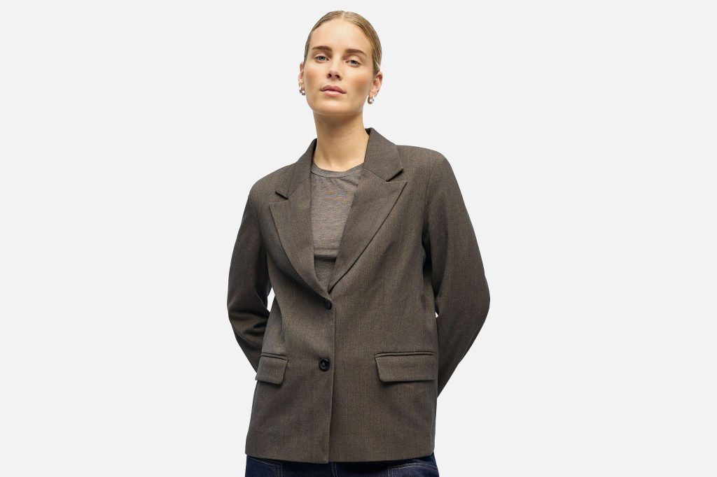 KARA BLAZER SEAL BROWN