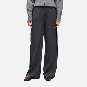 LISA WIDE PANTS MED GREY - Image 2