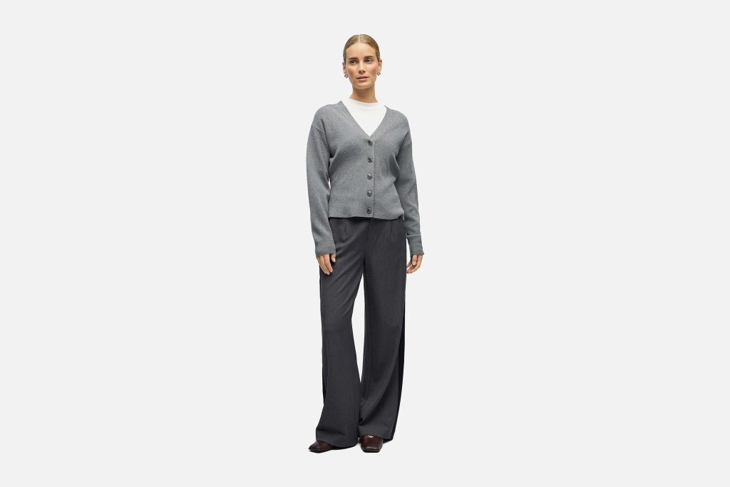 LISA WIDE PANTS MED GREY