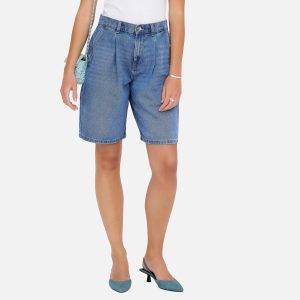 LIVY CHINO SHORT BLUE DENIM – Image 3