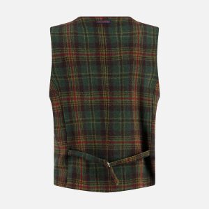 WAISTCOAT TARTAN DK GREEN - Image 2