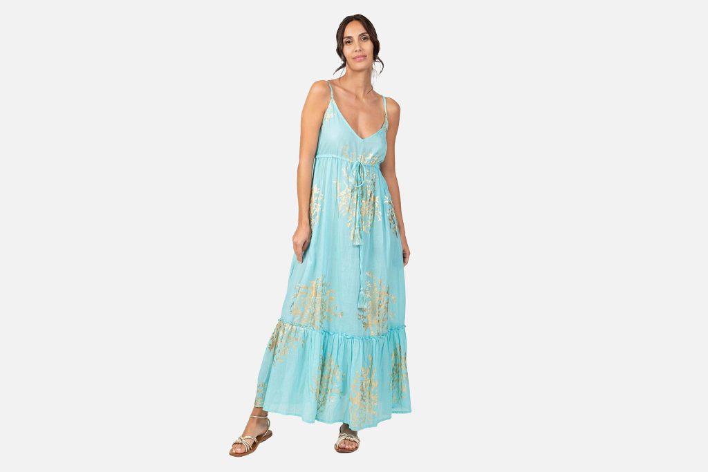 ROBE LO CORAIL BLEU CARAIBES