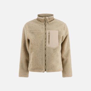 FLEECE JACKET SAND – Image 1