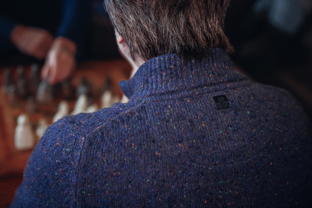JUMPER KNITTED CLASSIC BLUE