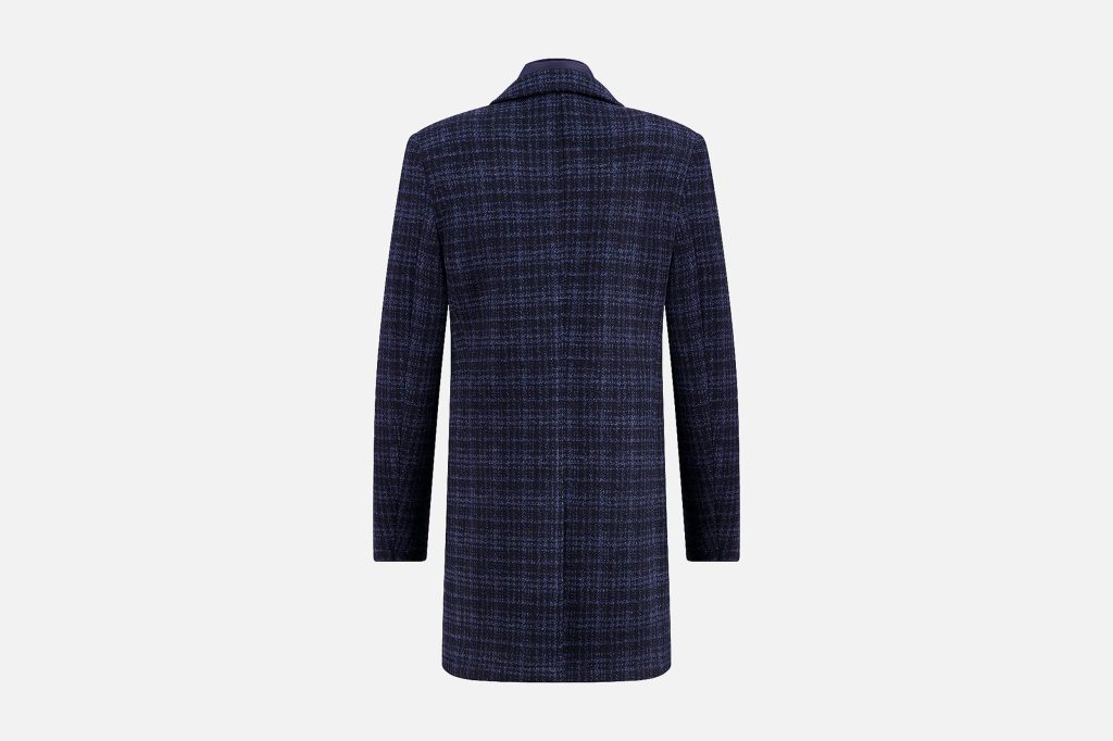 OVERCOAT CHECK DK NAVY