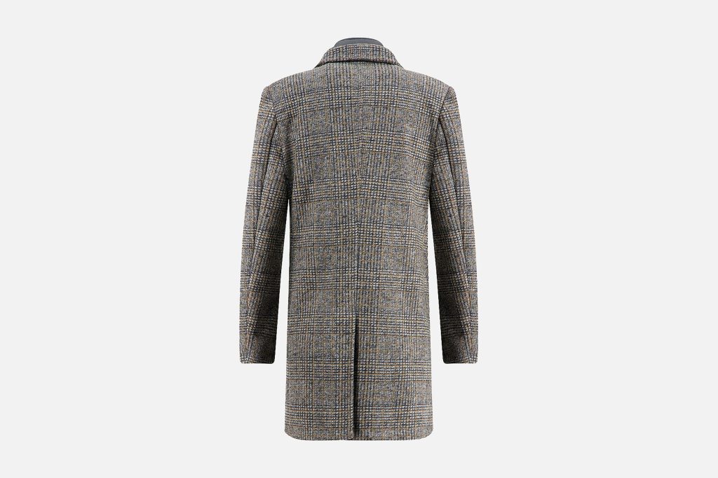 OVERCOAT CHECK DK GREY