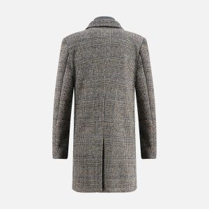 OVERCOAT CHECK DK GREY – Image 2