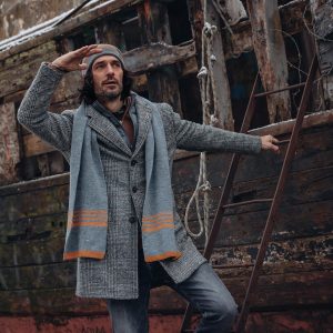 OVERCOAT CHECK DK GREY – Image 3