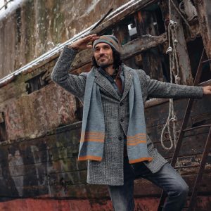 OVERCOAT CHECK DK GREY – Image 4