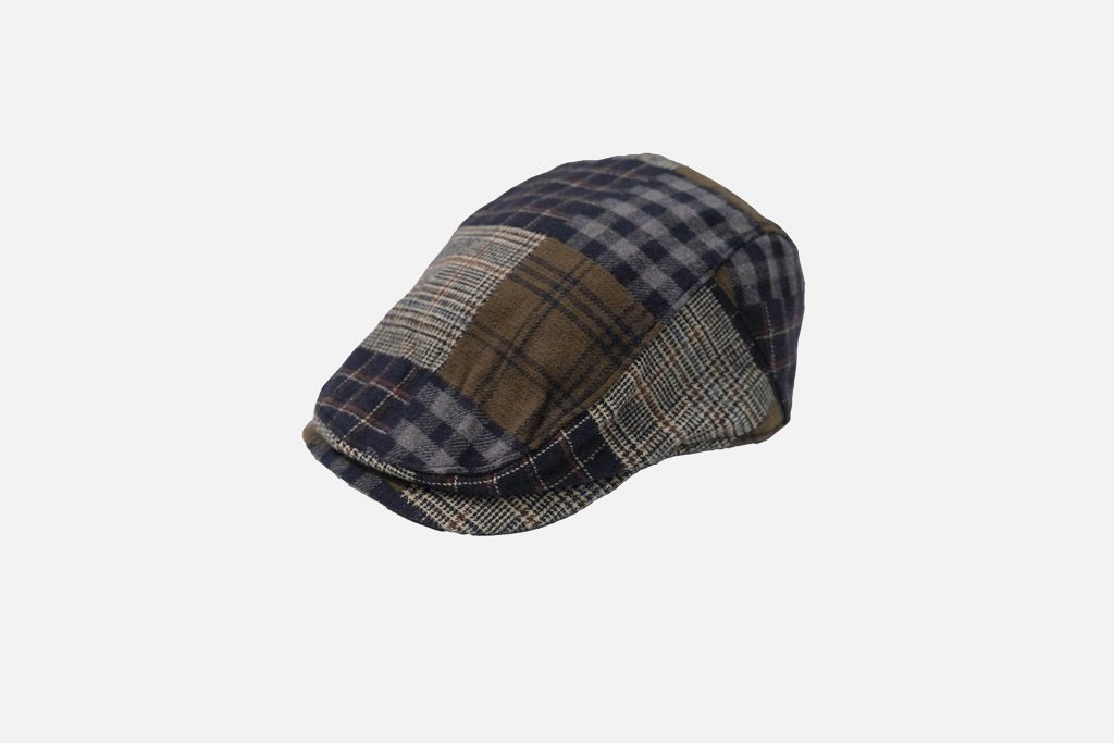 FLAT CAP CHECK DARK GREEN
