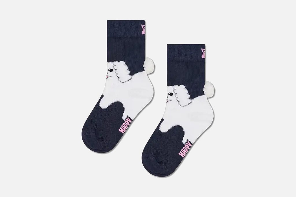 KIDS FLUFFY DOG SOCK
