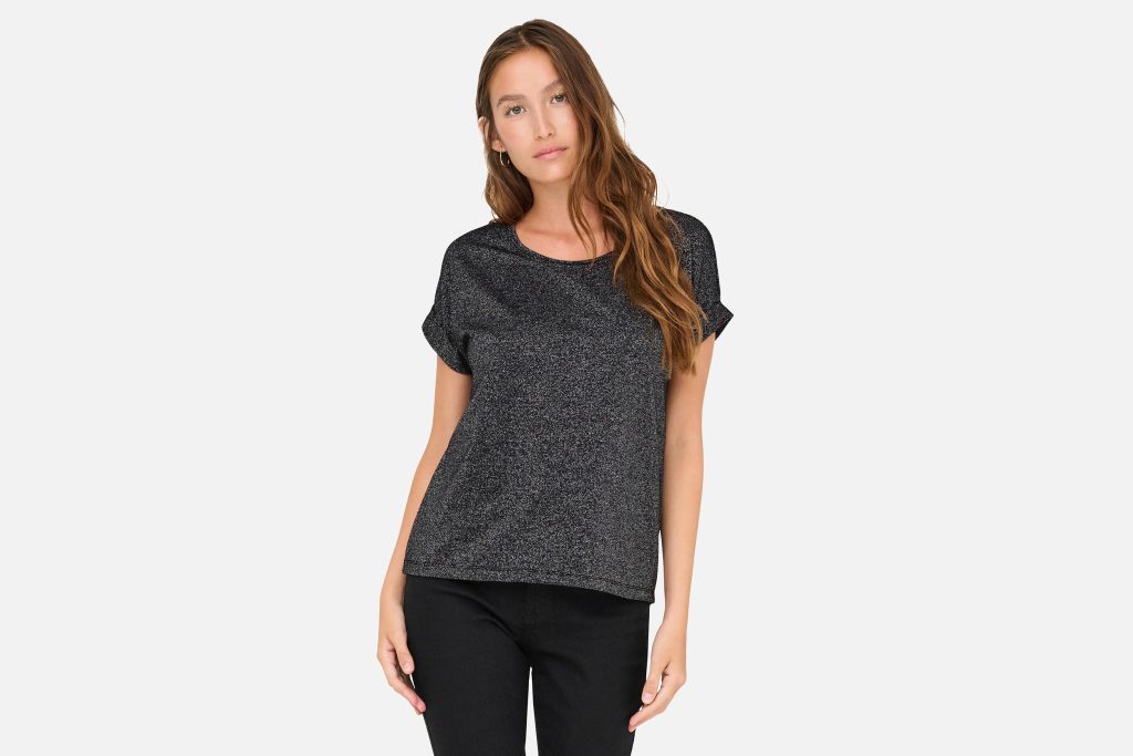 MOSTER TOP BLACK SILVER