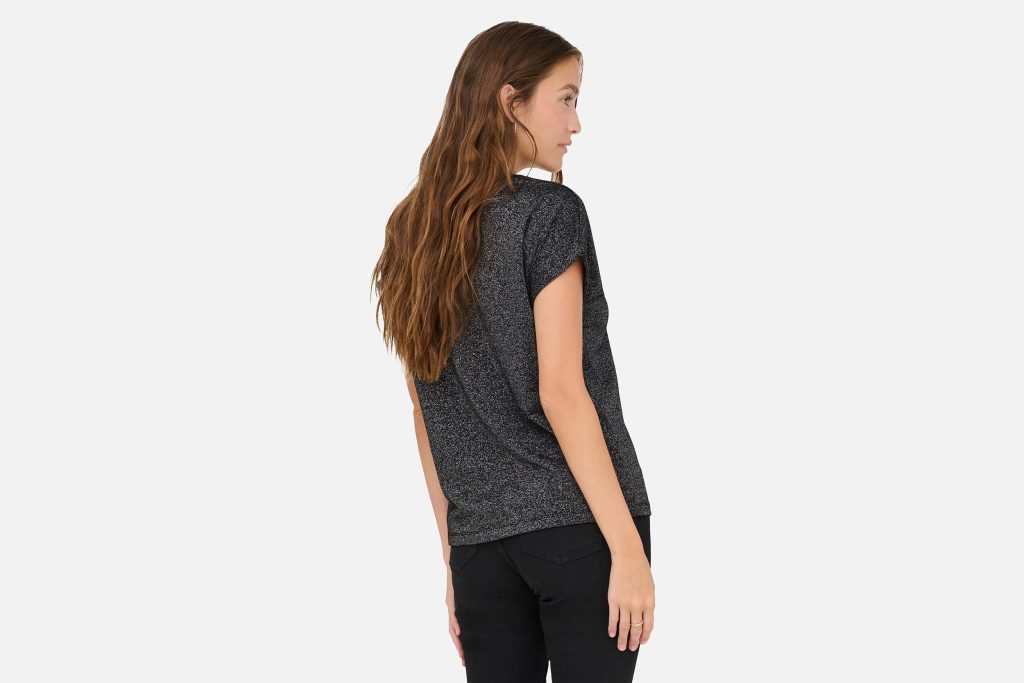 MOSTER TOP BLACK SILVER