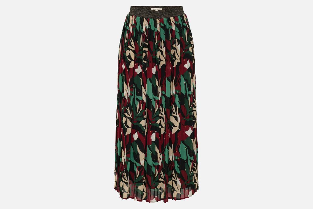 GABRI SKIRT BLACK LEAVES