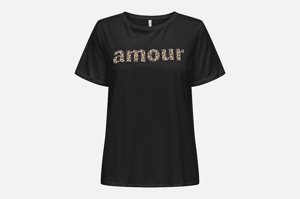 LINE TEE BLACK AMOUR