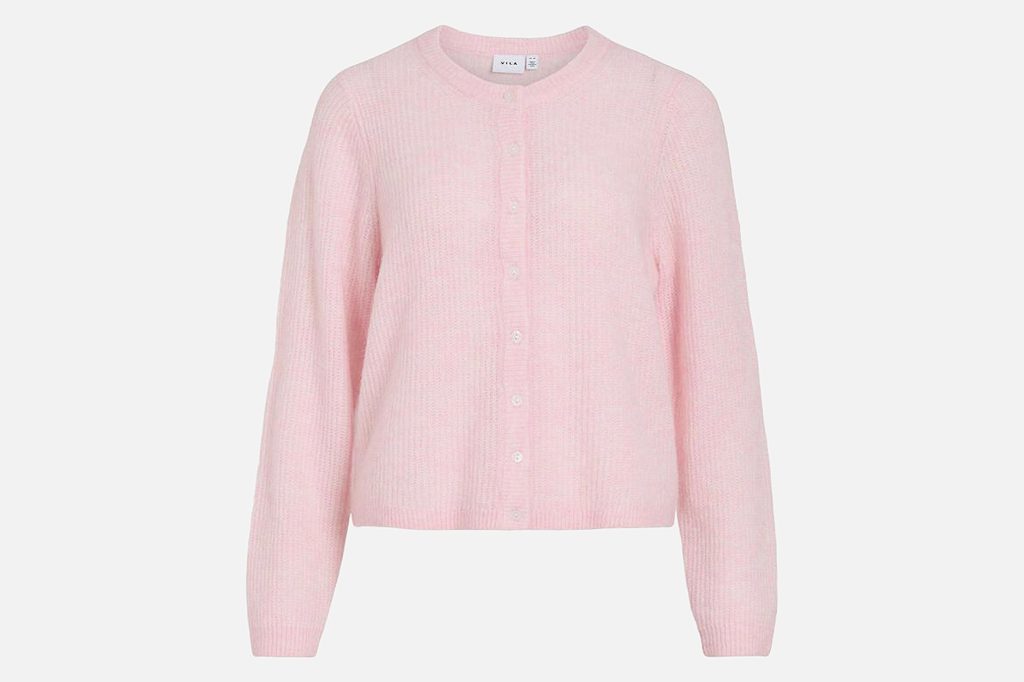 ORY O NECK CARDI CHERRY BLOSSOM