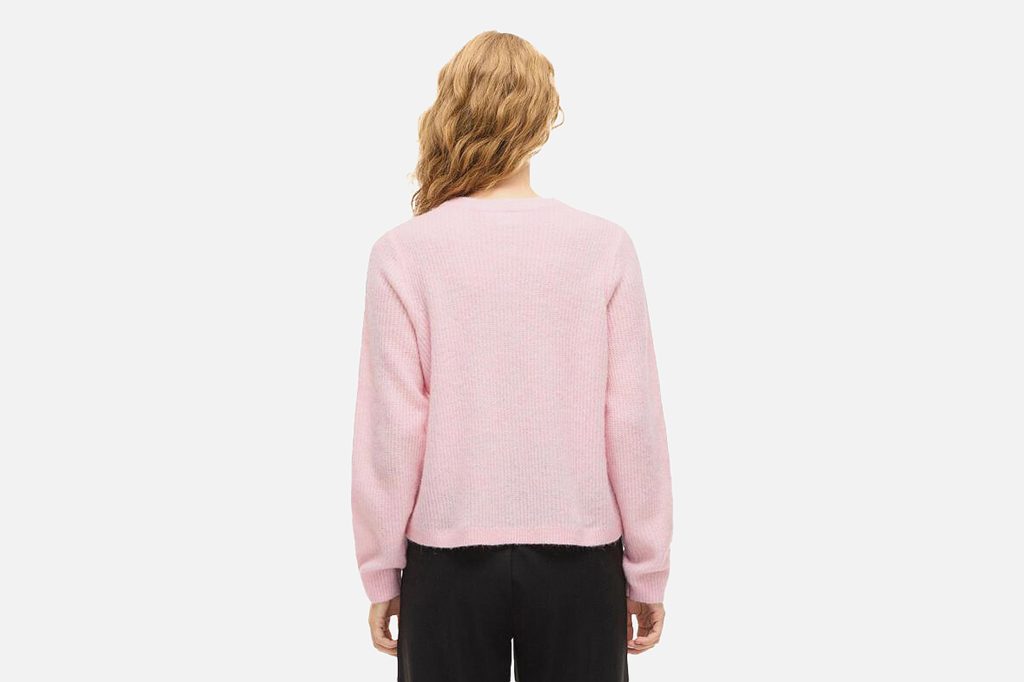 ORY O NECK CARDI CHERRY BLOSSOM