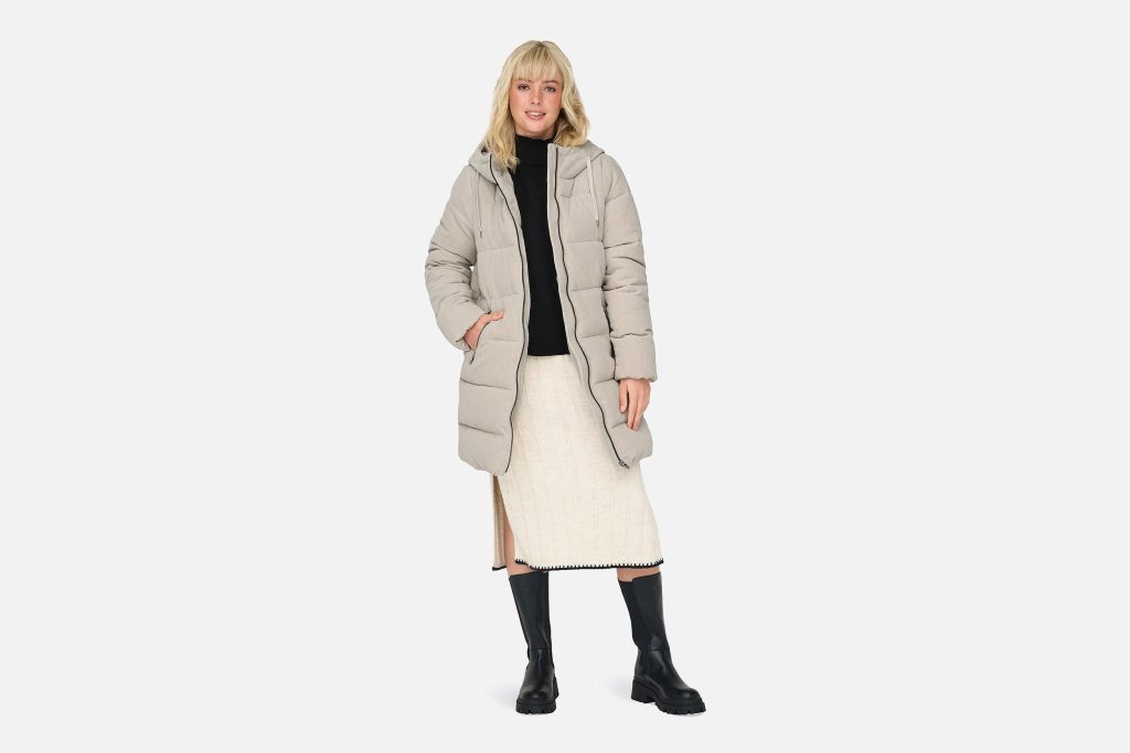DOLLY CORD PUFFER COAT MOON