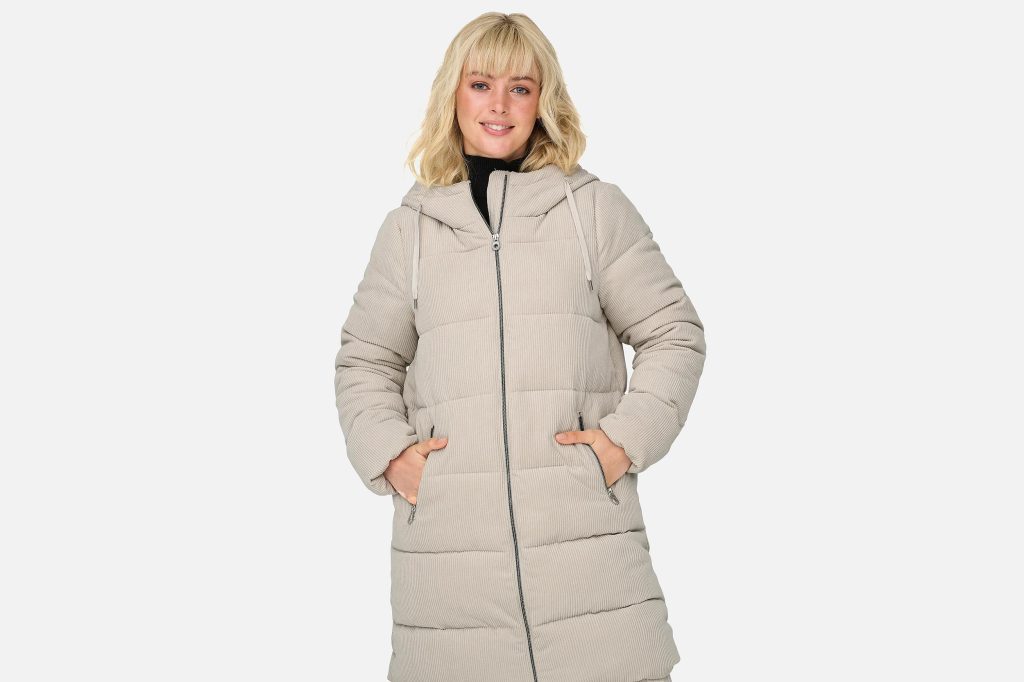 DOLLY CORD PUFFER COAT MOON