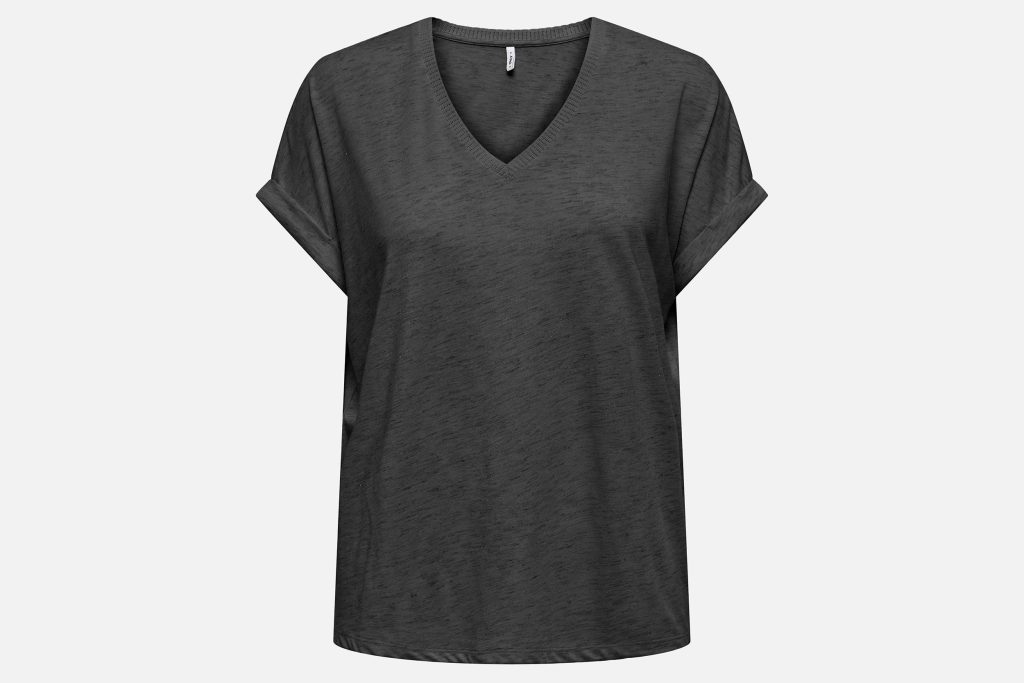 RINA TOP DK GREY SILVER GLIT