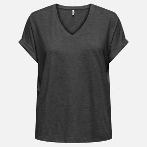 RINA TOP DK GREY SILVER GLIT - Image 1