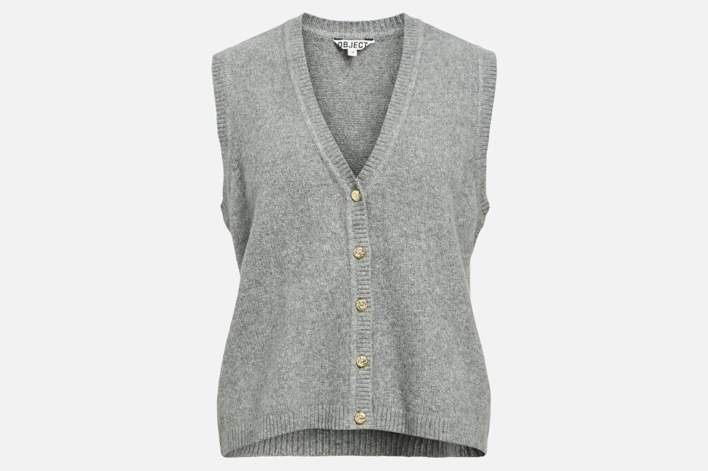 JIVONA KNIT VEST MED GREY