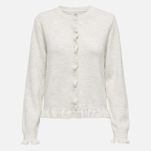 LETTY FRILL CARDI CLOUD DANCER – Image 1