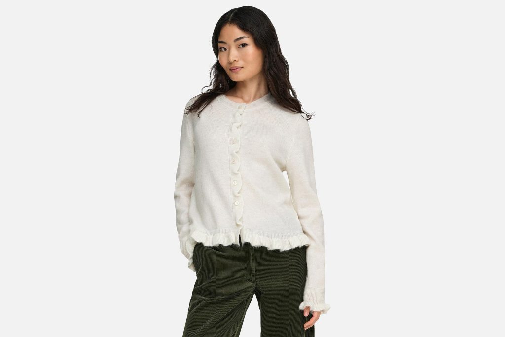 LETTY FRILL CARDI CLOUD DANCER