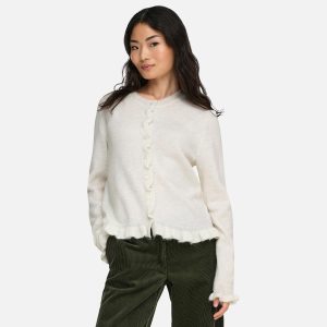 LETTY FRILL CARDI CLOUD DANCER – Image 3