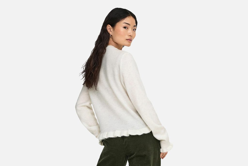 LETTY FRILL CARDI CLOUD DANCER