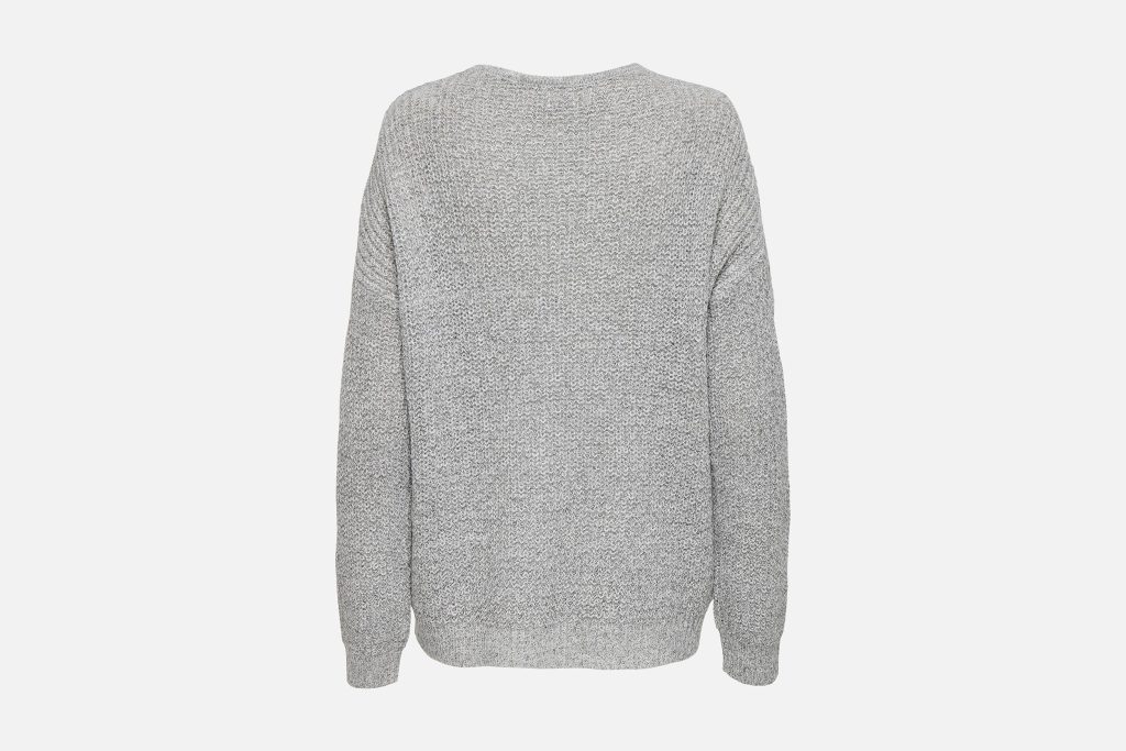 MEGAN LUREX PULL KNIT CLOUD SILVER
