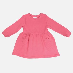 KATLA SWEAT DRESS RAPTURE ROSE – Image 1