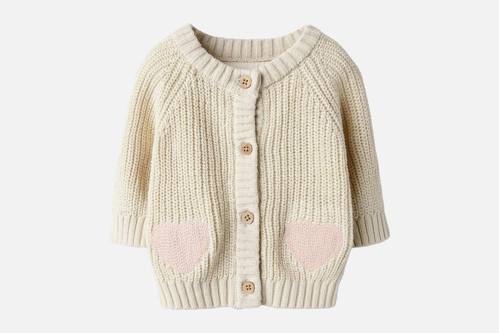 LIL CARIDGAN COEURS BEIGE