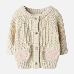 LIL CARIDGAN COEURS BEIGE - Image 1