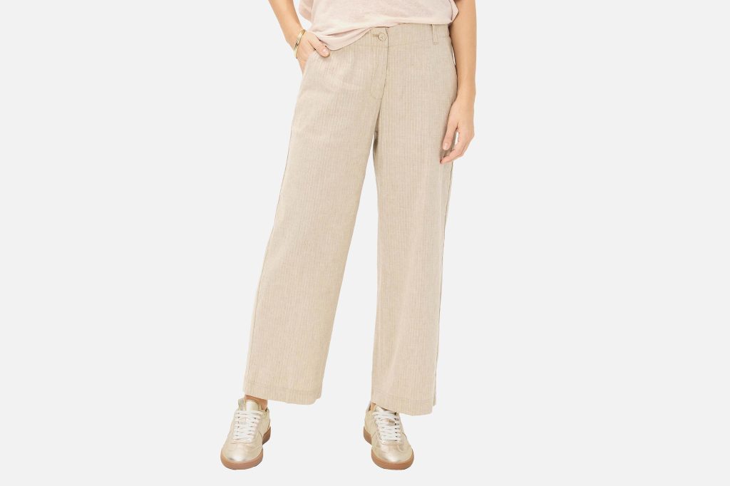 MAINE S LIN BEIGE STRIPES OR