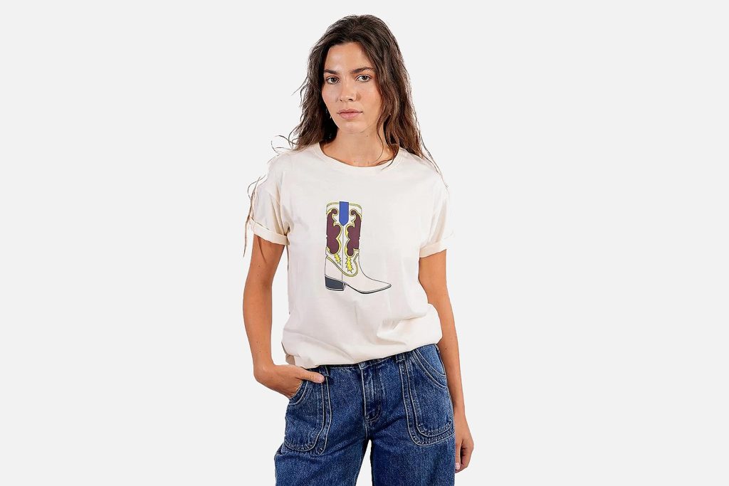 TSHIRT CREME COWBOY
