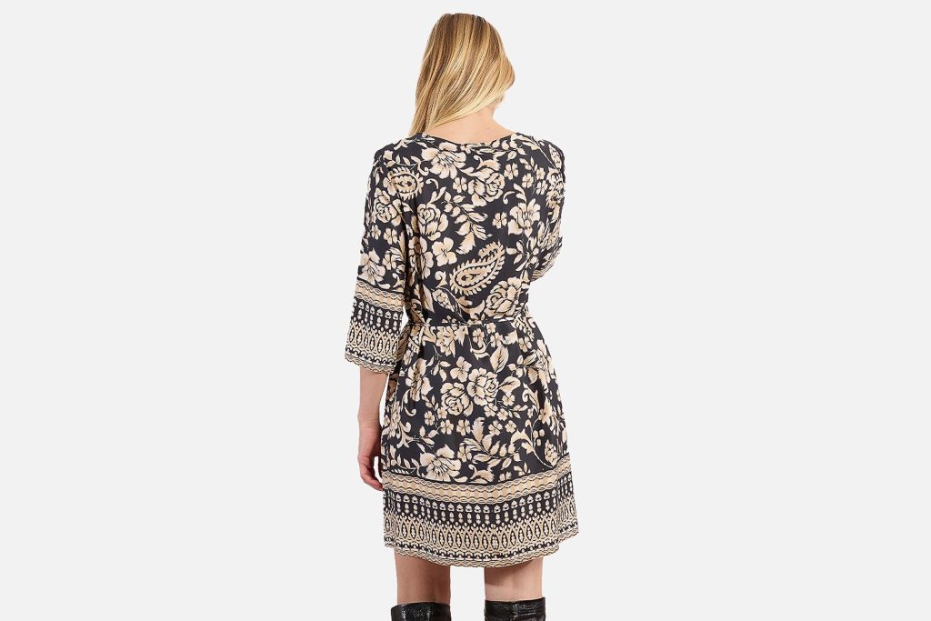 ROBE BOHEME NOIR TANIA