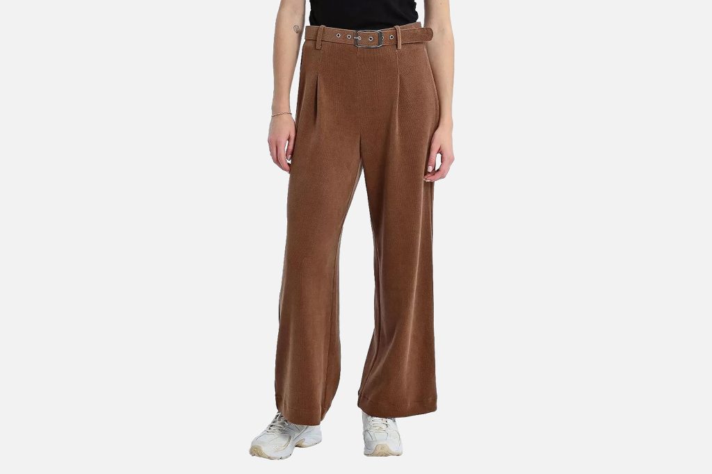 PANTALON VELOURS MARRON