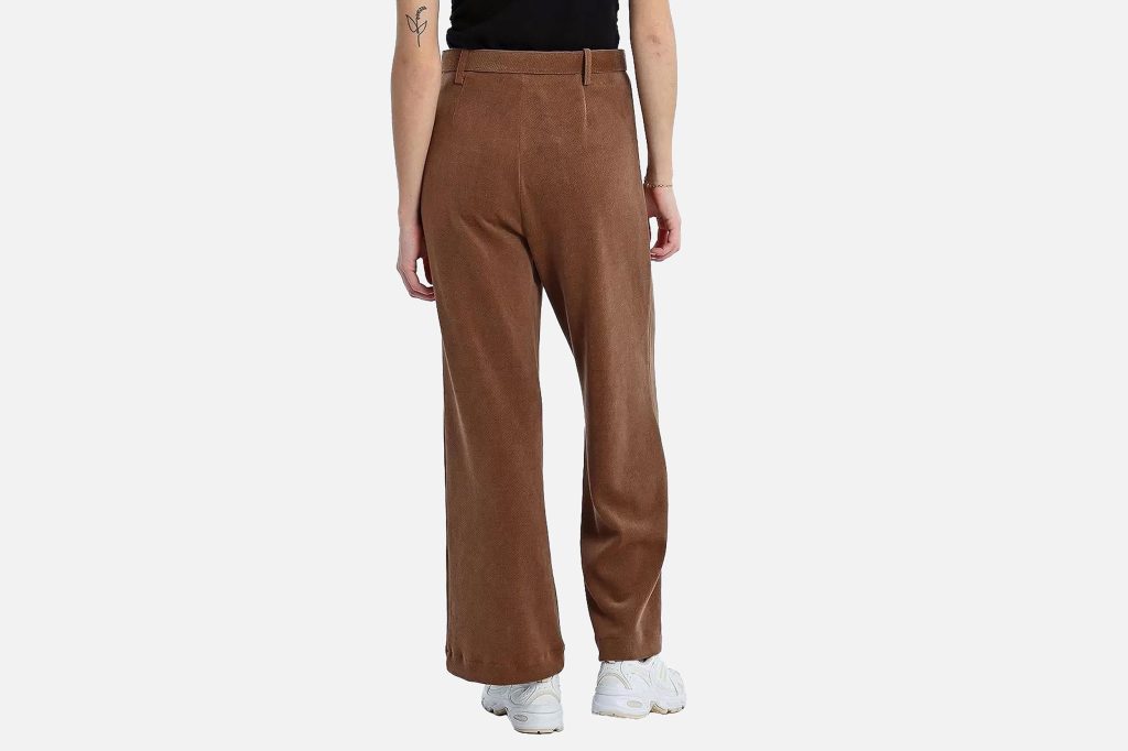 PANTALON VELOURS MARRON