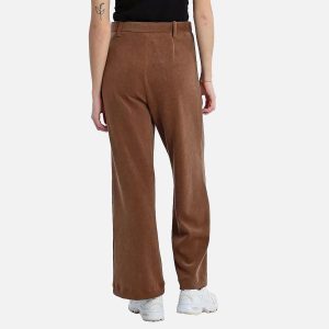 PANTALON VELOURS MARRON - Image 2