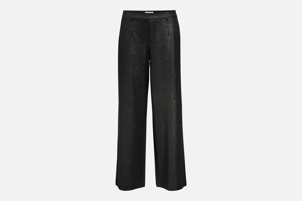 LISA WIDE PANTS SILVER GLITTER
