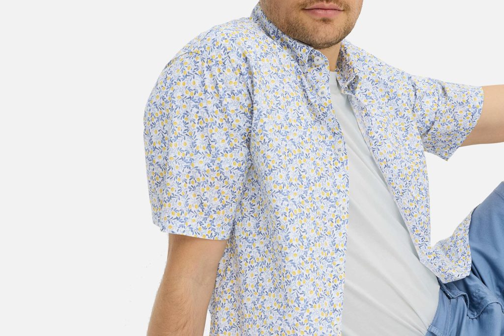 DAN P PRINT BLUE