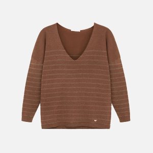 PULL ALYSON CHOCO RAYURES - Image 1