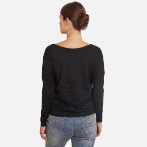 PULL ALYSON NOIR RAYURES - Image 2