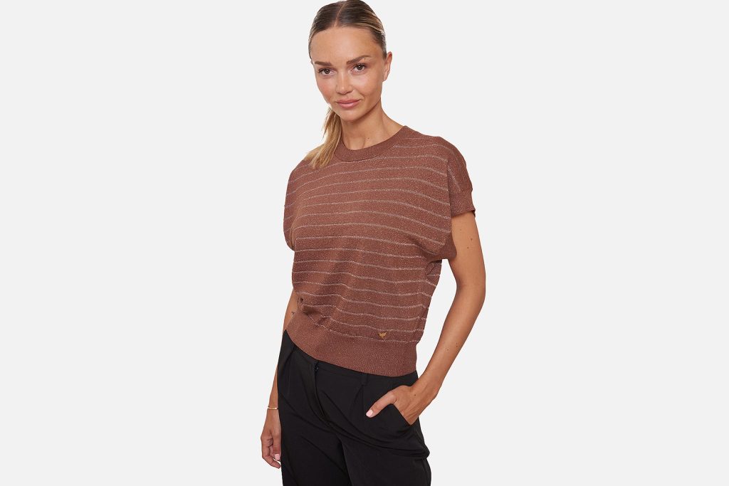 PULL JELILA CHOCO RAYURES