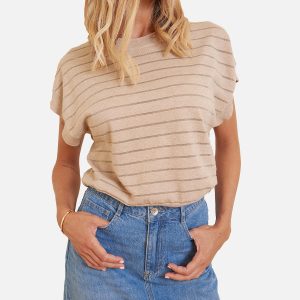 PULL JELILA SABLE RAYURES - Image 3